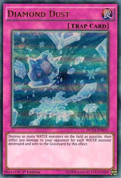 Diamond Dust trading card from Duelist Saga Diamond Dust - Duelist Saga YuGiOh trading card