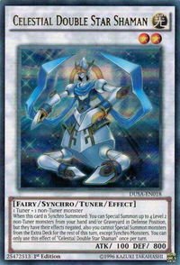 Celestial Double Star Shaman - Duelist Saga (DUSA) #DUSA-EN018 - Ultra Rare YuGiOh Trading Card