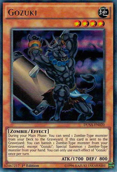 Gozuki - Duelist Saga YuGiOh trading card