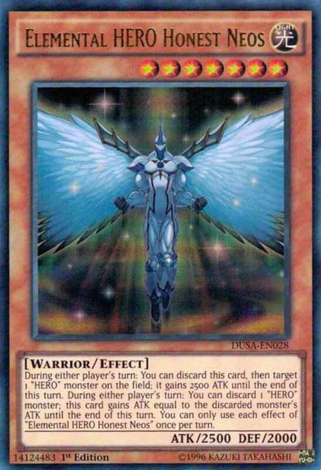 Elemental HERO Honest Neos - Duelist Saga YuGiOh trading card