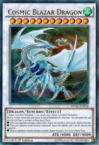 Cosmic Blazar Dragon - Duelist Saga (DUSA) #DUSA-EN034 - Ultra Rare YuGiOh Trading Card