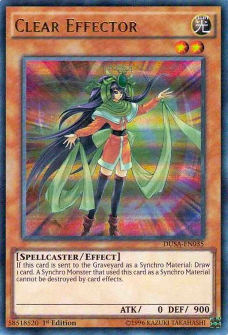 Clear Effector - Duelist Saga YuGiOh trading card