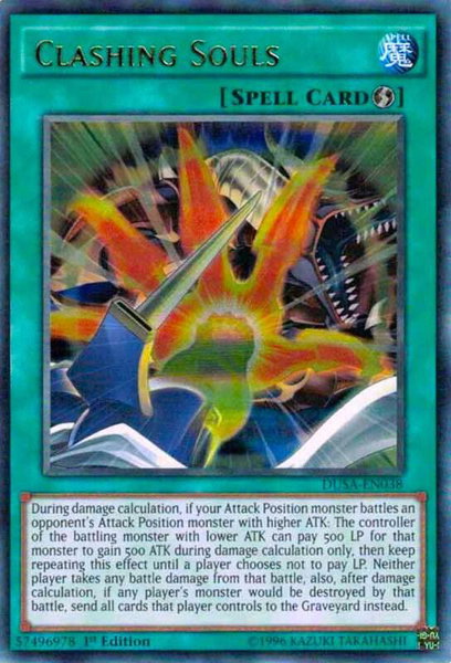 Clashing Souls trading card from Duelist Saga Clashing Souls - Duelist Saga YuGiOh trading card