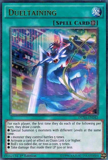Dueltaining - Duelist Saga YuGiOh trading card