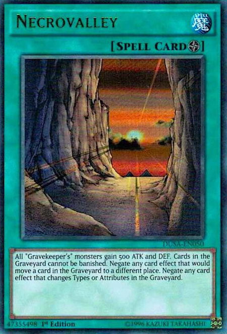 Necrovalley - Duelist Saga YuGiOh trading card