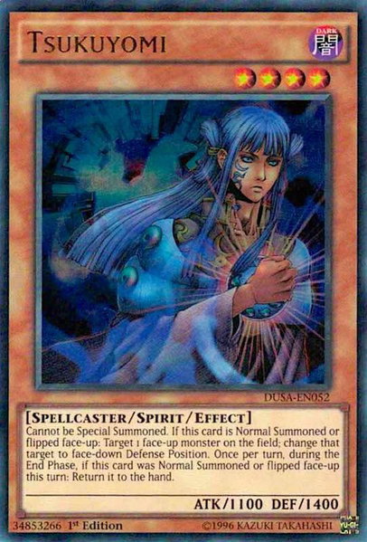 Tsukuyomi trading card from Duelist Saga Tsukuyomi - Duelist Saga YuGiOh trading card
