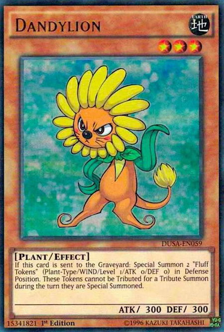 Dandylion - Duelist Saga YuGiOh trading card