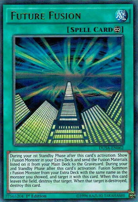 Future Fusion - Duelist Saga YuGiOh trading card