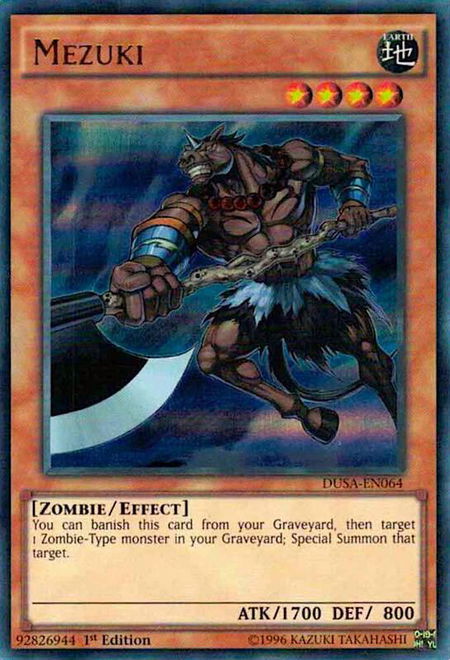 Mezuki - Duelist Saga YuGiOh trading card