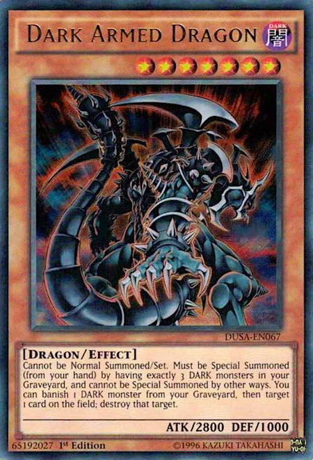 Dark Armed Dragon - Duelist Saga YuGiOh trading card