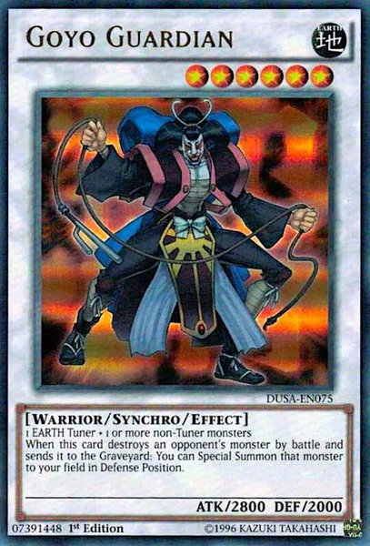 Goyo Guardian trading card from Duelist Saga Goyo Guardian - Duelist Saga YuGiOh trading card