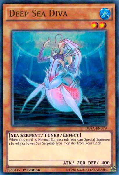 Deep Sea Diva trading card from Duelist Saga Deep Sea Diva - Duelist Saga YuGiOh trading card