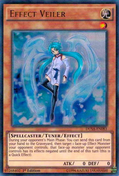 Effect Veiler trading card from Duelist Saga Effect Veiler - Duelist Saga YuGiOh trading card