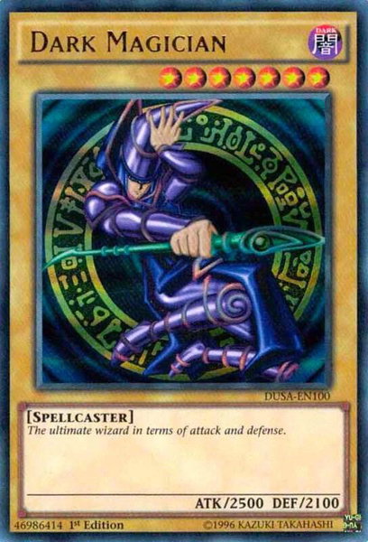 Dark Magician trading card from Duelist Saga Dark Magician - Duelist Saga YuGiOh trading card