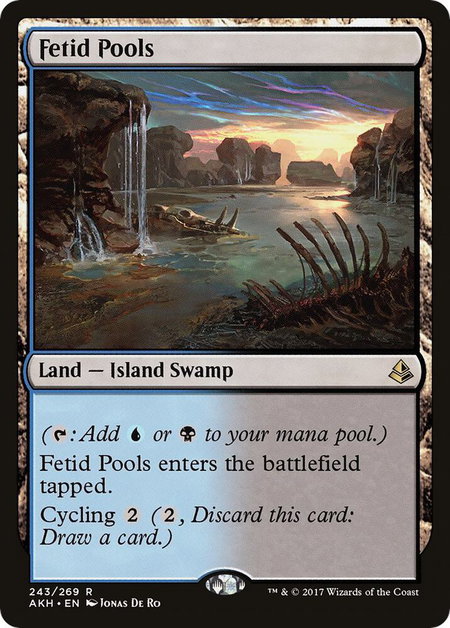 Fetid Pools - Amonkhet Magic: The Gathering trading card