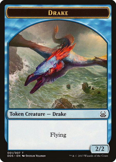 Drake Token trading card from Duel Decks: Mind vs. Might Drake Token - Duel Decks: Mind vs. Might Magic: The Gathering trading card