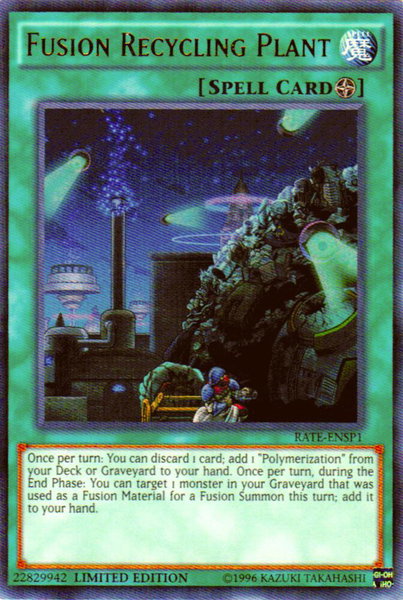Fusion Recycling Plant (RATE-ENSP1) - Raging Tempest YuGiOh trading card
