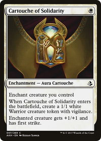 Cartouche of Solidarity - Amonkhet (AKH) #7 - Common Magic: The Gathering Trading Card