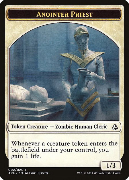 Anointer Priest Token trading card from Amonkhet Anointer Priest Token - Amonkhet Magic: The Gathering trading card