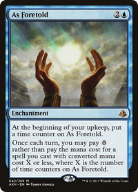 As Foretold - Amonkhet (AKH) #42 - Mythic Magic: The Gathering Trading Card