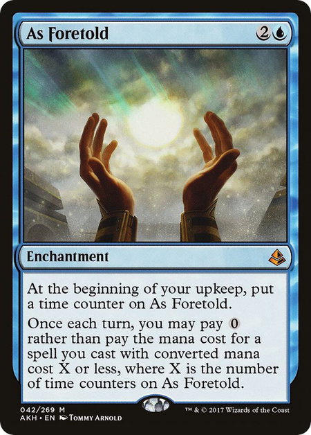 As Foretold - Amonkhet Magic: The Gathering trading card