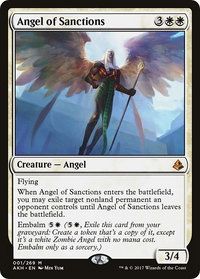 Angel of Sanctions - Amonkhet (AKH) #1 - Mythic Magic: The Gathering Trading Card