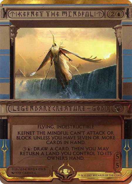 Kefnet the Mindful - Masterpiece Series: Amonkhet Invocations Magic: The Gathering trading card