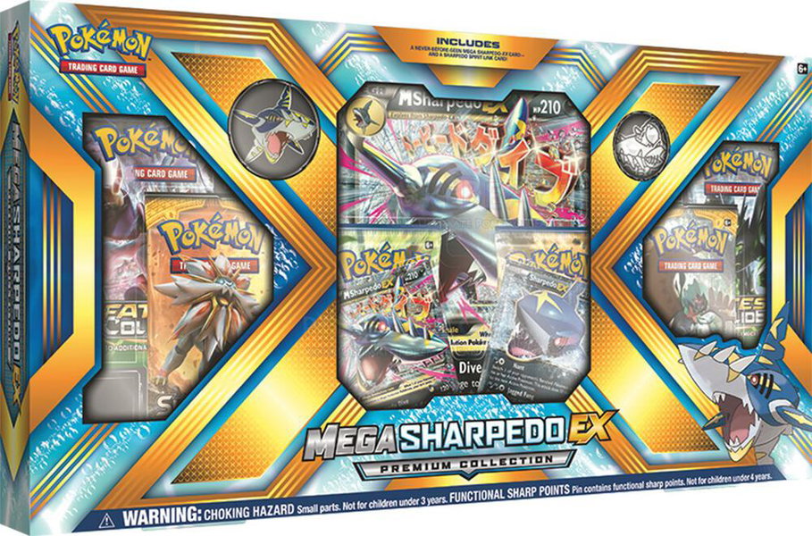 Mega Sharpedo EX Premium Collection trading card from SM Base Set Mega Sharpedo EX Premium Collection - SM Base Set Pokémon trading card