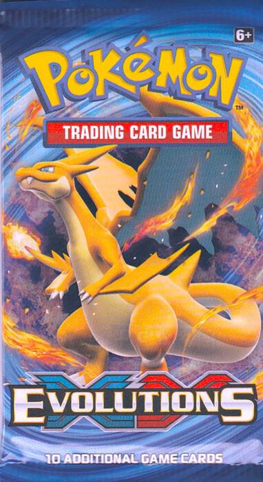 Evolutions Booster Pack trading card from XY - Evolutions Evolutions Booster Pack - XY - Evolutions Pokémon trading card