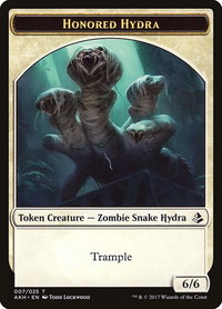 Honored Hydra Token - Amonkhet (AKH) #7 - Token Magic: The Gathering Trading Card