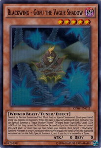 Blackwing - Gofu the Vague Shadow - OTS Tournament Pack 4 (OP04) #OP04-EN011 - Super Rare YuGiOh Trading Card