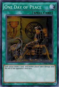 One Day of Peace - OTS Tournament Pack 4 (OP04) #OP04-EN012 - Super Rare YuGiOh Trading Card