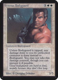 Veteran Bodyguard - Alpha Edition (LEA) #41 - Rare Magic: The Gathering Trading Card