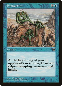 Exhaustion - Portal Second Age (P02) #37 - Rare Magic: The Gathering Trading Card