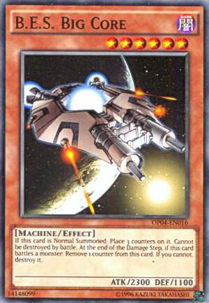 B.E.S. Big Core trading card from OTS Tournament Pack 4 B.E.S. Big Core - OTS Tournament Pack 4 YuGiOh trading card