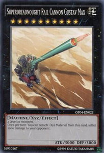 Superdreadnought Rail Cannon Gustav Max - OTS Tournament Pack 4 (OP04) #OP04-EN023 - Common / Short Print YuGiOh Trading Card