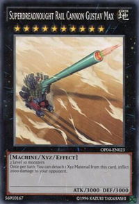 Superdreadnought Rail Cannon Gustav Max - OTS Tournament Pack 4 (OP04) #OP04-EN023 - Common / Short Print YuGiOh Trading Card