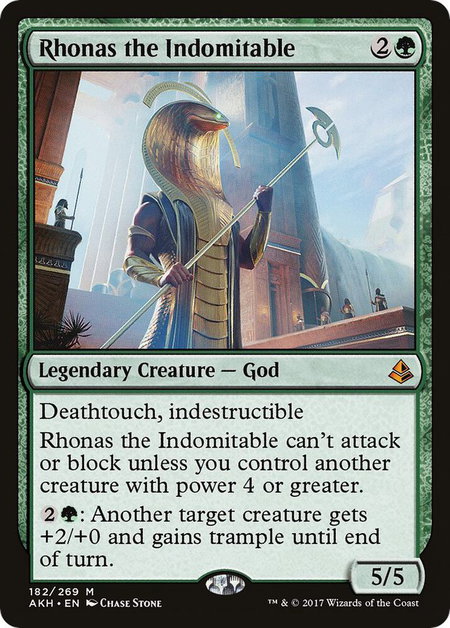 Rhonas the Indomitable - Amonkhet Magic: The Gathering trading card