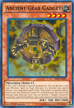 Ancient Gear Gadget trading card from Structure Deck: Machine Reactor Ancient Gear Gadget - Structure Deck: Machine Reactor YuGiOh trading card