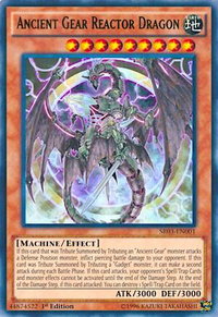 Ancient Gear Reactor Dragon - Structure Deck: Machine Reactor (SR03) #SR03-EN001 - Ultra Rare YuGiOh Trading Card