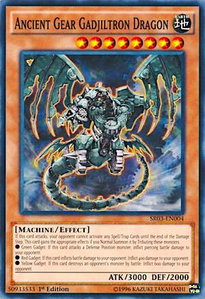 Ancient Gear Gadjiltron Dragon - Structure Deck: Machine Reactor (SR03) #SR03-EN004 - Common / Short Print YuGiOh Trading Card