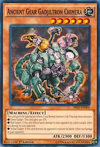 Ancient Gear Gadjiltron Chimera - Structure Deck: Machine Reactor (SR03) #SR03-EN006 - Common / Short Print YuGiOh Trading Card