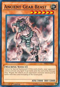 Ancient Gear Beast - Structure Deck: Machine Reactor (SR03) #SR03-EN007 - Common / Short Print YuGiOh Trading Card
