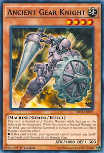 Ancient Gear Knight - Structure Deck: Machine Reactor (SR03) #SR03-EN009 - Common / Short Print YuGiOh Trading Card