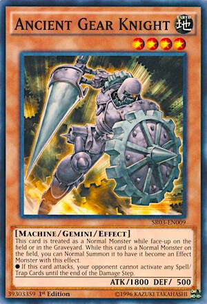 Ancient Gear Knight trading card from Structure Deck: Machine Reactor Ancient Gear Knight - Structure Deck: Machine Reactor YuGiOh trading card