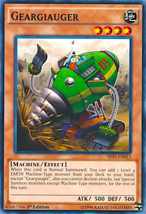 Geargiauger trading card from Structure Deck: Machine Reactor Geargiauger - Structure Deck: Machine Reactor YuGiOh trading card