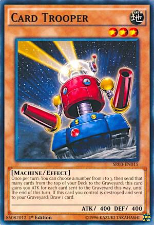 Card Trooper trading card from Structure Deck: Machine Reactor Card Trooper - Structure Deck: Machine Reactor YuGiOh trading card