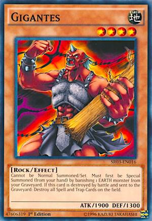 Gigantes trading card from Structure Deck: Machine Reactor Gigantes - Structure Deck: Machine Reactor YuGiOh trading card