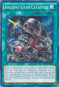 Ancient Gear Catapult - Structure Deck: Machine Reactor (SR03) #SR03-EN021 - Super Rare YuGiOh Trading Card
