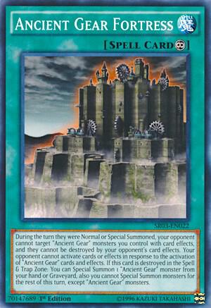 Ancient Gear Fortress trading card from Structure Deck: Machine Reactor Ancient Gear Fortress - Structure Deck: Machine Reactor YuGiOh trading card